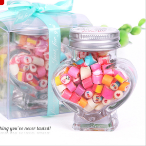 80 ml mini bebé de almacenamiento tarro de comida en forma de corazón deseando frasco de vidrio para dulce con <span class=keywords><strong>la</strong></span> tapa - Product Image 4