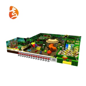 Niños de kinder accesorios Castillo travieso de gimnasio de la selva interior túnel tobogán - Product Image 1