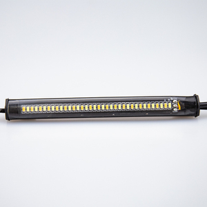 Linh Hoạt Switchback Hai Màu Trắng Và Hổ Phách Không Thấm Nước Điều Chỉnh Phổ Quát Phù Hợp <span class=keywords><strong>LED</strong></span> Fork <span class=keywords><strong>Strip</strong></span> DRL Chạy Bật Đèn Tín Hiệu - Product Image 2