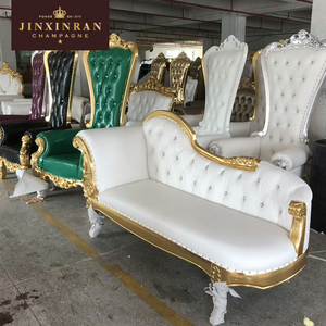 Delicate Design Gold Silver <strong>Hotel</strong> Lobby Tufted Chair Antique Style Gold king Throne Chair Cheap <strong>Hotel</strong> <strong>Furniture</strong> - Product Image 4