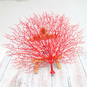 Décoration de mariage simple en plastique, paon de <span class=keywords><strong>corail</strong></span>, branches artificielles, bricolage, décoration, bois mort - Product Image 2