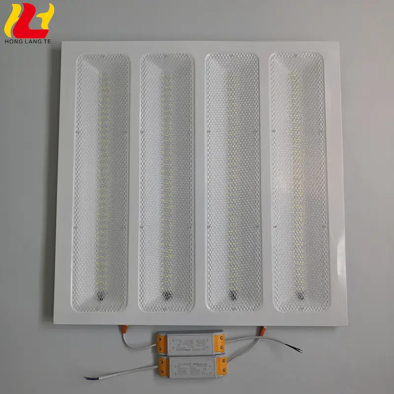 Color Temperature Customized Mini Ultra Slim 2835 Smd 48W 96W 8500Lm Square 600X600mm Office LED Ceiling Grille Panel Light