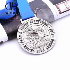 Personnaliser course argent sport rythme tourne médaille - Product Image 6