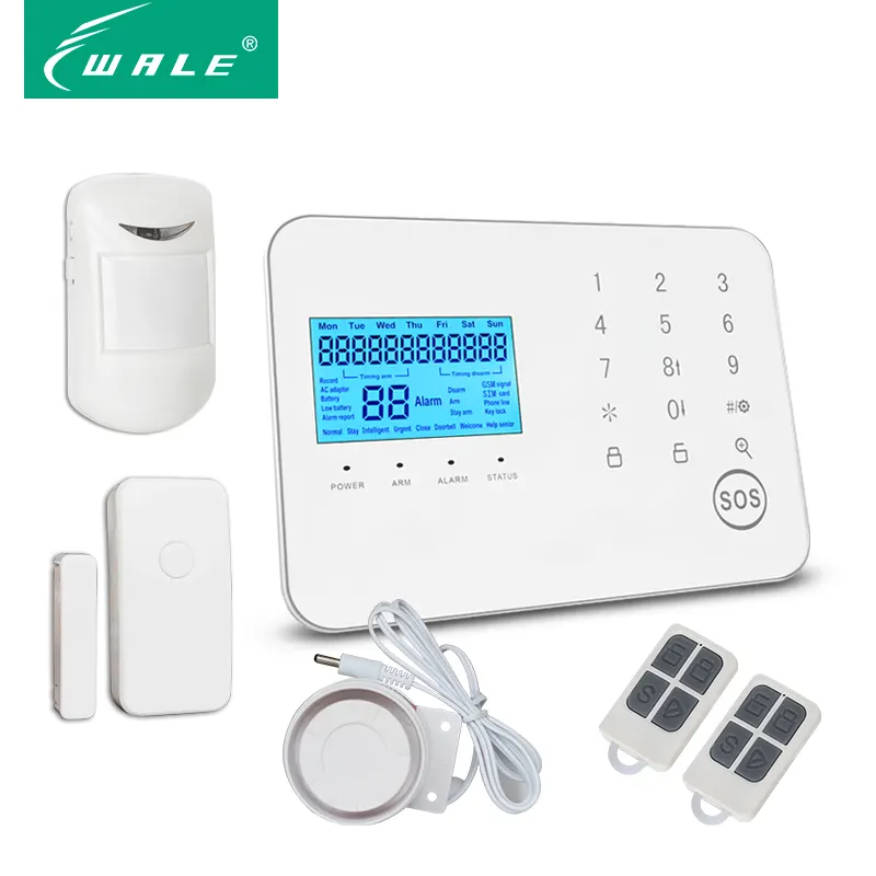 DIY casa de seguridad inteligente sistema de alarma de seguridad de hogar GSM con la policía sirena-de embalaje de cosméticos