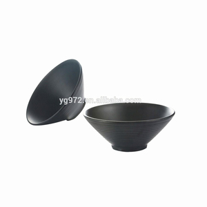 Ljb055 <span class=keywords><strong>chino</strong></span> de plástico negro tazones de sopa para restaurante - Product Image 1