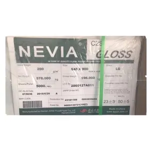 Nevia लेपित C2S चमक कला कागज/couche stocklot कागज