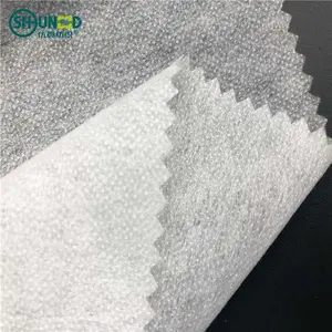 Colorful double side Adhesive Non-woven interlining double dot PA Fusible interfacing Fabric for the full front part