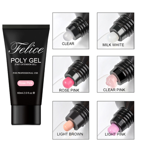 Haute qualité Clair, rose, blanc poly gel imbibent outre du gel de constructeur peinture polygel polonais - Product Image 4