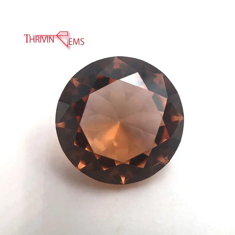 Wholesale Change Color According zu Different Light Round Glass Loose Gems