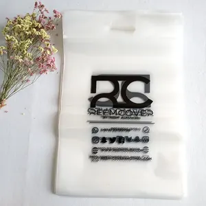 biodegradable handle clear plastic zipper bag for hair extensions