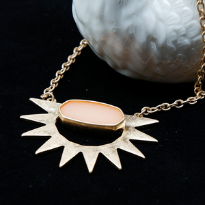Venta <span class=keywords><strong>al</strong></span> por mayor de moda de joyas de oro de 18 k para el <span class=keywords><strong>sol</strong></span> y la luna cuántica COLLAR COLGANTE de joyería de encanto - Product Image 5