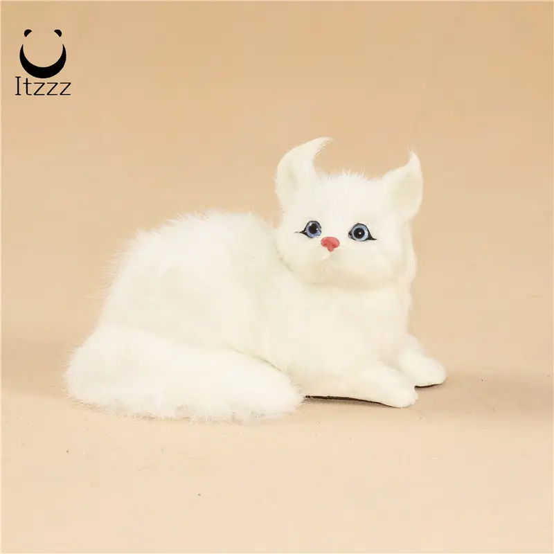 2019 boneca boneca de alta qualidade falso gatinho simulação de brinquedo de pelúcia gato dormindo gato bonito ornamentos de ani