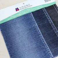 9.2 oz all slub style cotton rayon lycra spandex denim fabric