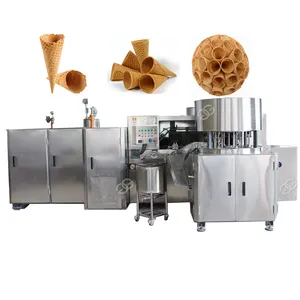 高品质工厂价格全自动冰淇淋脆锥滚动制作机械卷糖饼干锥机