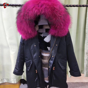 La ropa de las mujeres proveedor Trench <span class=keywords><strong>abrigo</strong></span> de piel de visón Parka mujer para invierno - Product Image 3