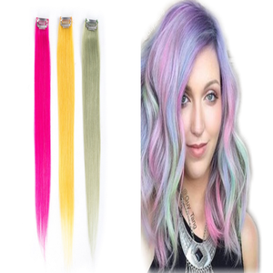 Commercio all'ingrosso dei capelli umani brasiliani del virgin di remy di colore rosa caldo clip in estensioni dei capelli - Product Image 6