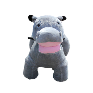 Hipopótamo caminando en animales <span class=keywords><strong>de</strong></span> juguetes zoológico jinete - Product Image 4