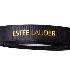 1 pulgada bruto grano cinta 2,5 cm hoja de oro tejer grogrén (ligamento tafetán cinta impresa - Product Image 2