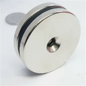 Sion N30, N35, N38 N40 N42, N45 N48 N50, N52 grado vendita calda disco tondo blocco magnete al neodimio ShapeStrong con foro svasato