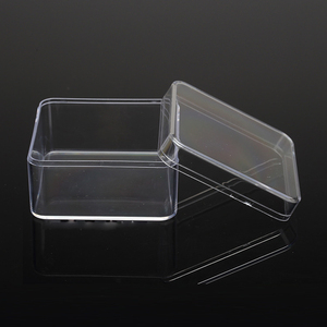 Caja de presentación rectangular PS de acrílico transparente pequeña, embalaje de plástico reciclable para comida, pastel, Chocolate, otros artículos - Product Image 3