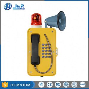 De potencia sobre Ethernet (PoE) estanca Teléfono para peligrosos industria resistente a la humedad SIP Teléfono para túnel - Product Image 6