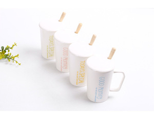 Venta caliente de encargo <span class=keywords><strong>Animal</strong></span> blanco de impresión de Taza de cerámica con tapa de cerámica - Product Image 6
