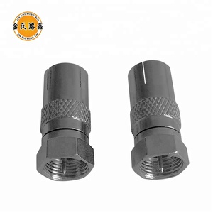 MX F-Type Mâle à <span class=keywords><strong>la</strong></span> TÉLÉVISION <span class=keywords><strong>PAL</strong></span> Femelle Coaxial Antenne Jack RF Adaptateur CTAV Attelage À Vis Socket Pour RG6 câble - Product Image 2