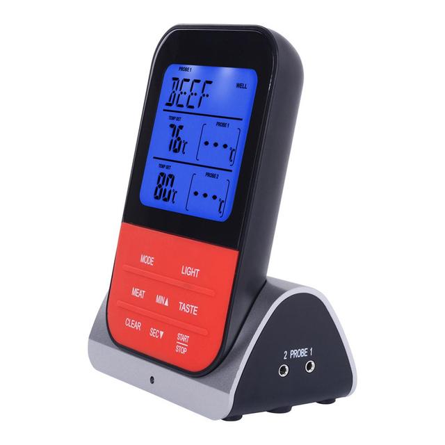 K33 Wireless Remote Low Temperature BBQ Thermometer with Dual Probe
