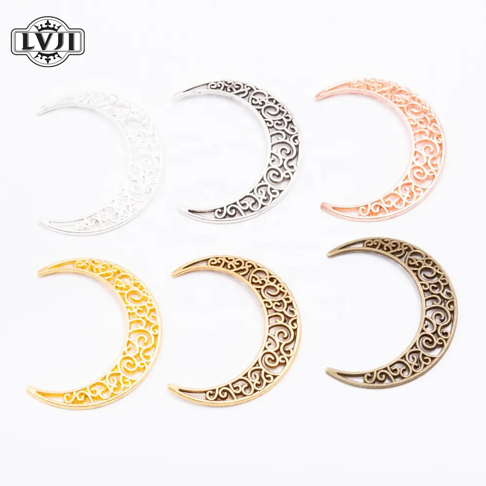 Jewelry supplier Fashion Jewelry Metal Alloy moon Charms moon pendant