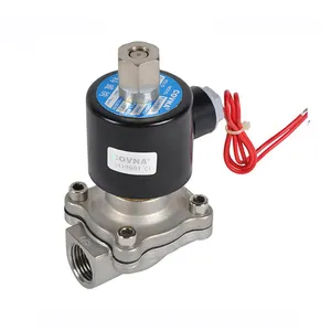 COVNA 2 Way 24 Volt Normally Open Diaphragm Solenoid Valve 304 Stainless Steel Electric Solenoid Water Valve