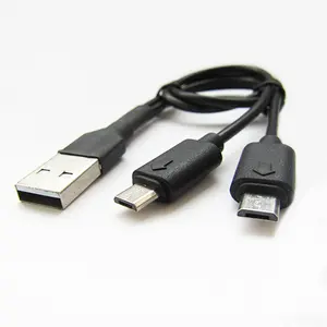 เซินเจิ้นหุ่นยนต์โทรศัพท์Usbชาร์จสายไฟ2 In 1 Usb 2.0หลายค่าใช้จ่ายส่วนต่อขยายสายเคเบิ้ล10เซนติเมตร