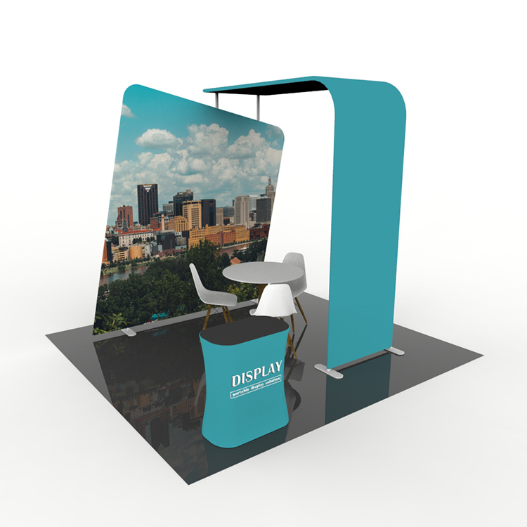 10x10 портативный сублимационная бумага из натянутой ткани выставочный стенд для выставки