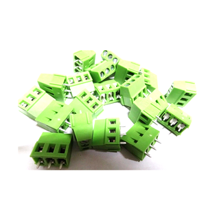 5 มม. <span class=keywords><strong>2</strong></span> <span class=keywords><strong>3</strong></span> 4 5 6 เสา PCB Mount สกรูสีเขียวตรง vatical Terminal Block - Product Image 3