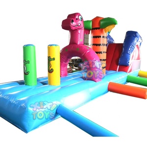 Mùa hè hồ bơi thời gian Inflatable cá sấu và cá heo hồ bơi nổi các chướng ngại vật trò chơi thể thao, hồ bơi đồ chơi bơm hơi - Product Image 1