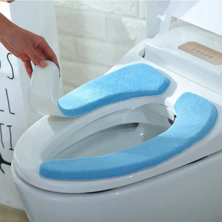 Heim textilien Klebrige Toiletten matte Toiletten sitzbezüge Stoff Toiletten sitz bezug Stoff