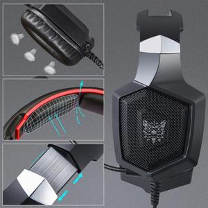 <span class=keywords><strong>ONIKUMA</strong></span> Auriculares Gaming Stereo <span class=keywords><strong>K8</strong></span> Auriculares de Diadema con microfono con 3.5 mm Jack Luz LED para PC violeta - Product Image 4
