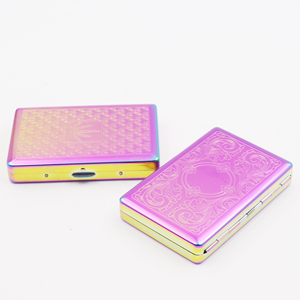 Colorful Tobacco Case Smoking case Metal Cigarette <strong>Box</strong> <strong>Herb</strong> case Smoking Accessory China Manufactory Cigarette Boxes Packaging - Product Image 2