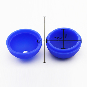 Cube de crème glacée rond sans BPA, grand logo personnalisé de 7.5cm, moule en silicone pour Whisky - Product Image 3