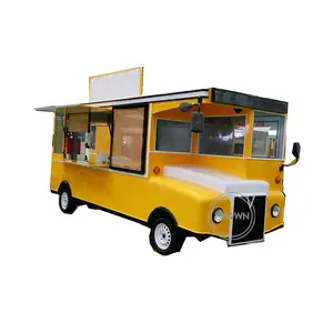 Oem 4.8M Lengte Fast Food Truck Mobiele Rvs Catering Vending Winkelwagen Ijs Aanhanger