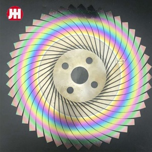 K Rainbow Color M42 Hss Tari Lame de scie 350mm de qualité industrielle Support OEM personnalisable pour les combats de coqs de cuisses de poulet - Product Image 2