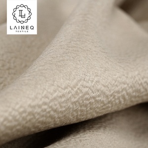 Modal doble cara patrón <span class=keywords><strong>de</strong></span> ondulación <span class=keywords><strong>de</strong></span> agua Cachemira invierno 100% <span class=keywords><strong>tejido</strong></span> <span class=keywords><strong>de</strong></span> lana para mujer abrigo largo - Product Image 3