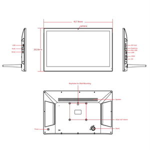 15.6 pouce 10 point écran tactile capacitif android 5.1 2 gb brut rk3288 <span class=keywords><strong>tablet</strong></span> support <span class=keywords><strong>mural</strong></span> tout en un pc - Product Image 6