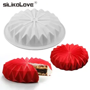 SILIKOLOVE 실리콘 케이크 금형 케이크 무스 장식 금형 Bakeware 도구 초콜릿 퐁당 메이커 디저트 베이킹 팬