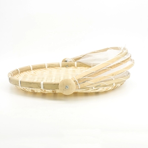 Eco amigable bambú cesta de fruta natural cesta de bambú con Red cubierta - Product Image 4