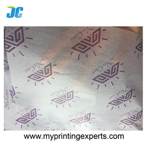 17gsm 28gsm 33gsm papel de tejido blanco con logotipo morado - Product Image 5