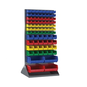 Wall mounted storage bins with steel panel