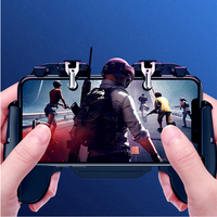 H5.0 Pubg Mobile Gamepad Joystick Logam L1 R1 Memicu Game Shooter Player untuk iPhone Ponsel Android Game Mobile Gamepad