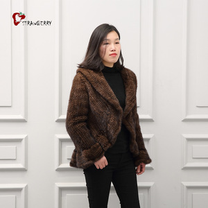 Nuevo 2018 Real piel <span class=keywords><strong>abrigo</strong></span> de piel/Piel de visón <span class=keywords><strong>abrigo</strong></span> para las mujeres - Product Image 3