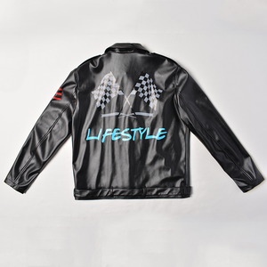 Veste en cuir pour hommes harley davidson wwe <span class=keywords><strong>goldberg</strong></span> noir café racer motard - Product Image 4