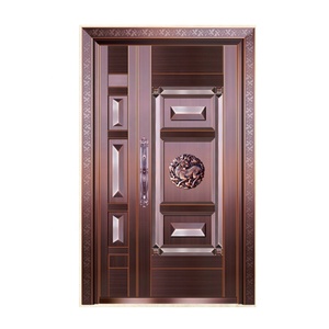 Vendita calda moderna personalizzata insonorizzata per esterno Villa in metallo porta d'ingresso in acciaio per Hotel porta d'ingresso - Product Image 3